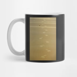 Footprints in the sand Mug